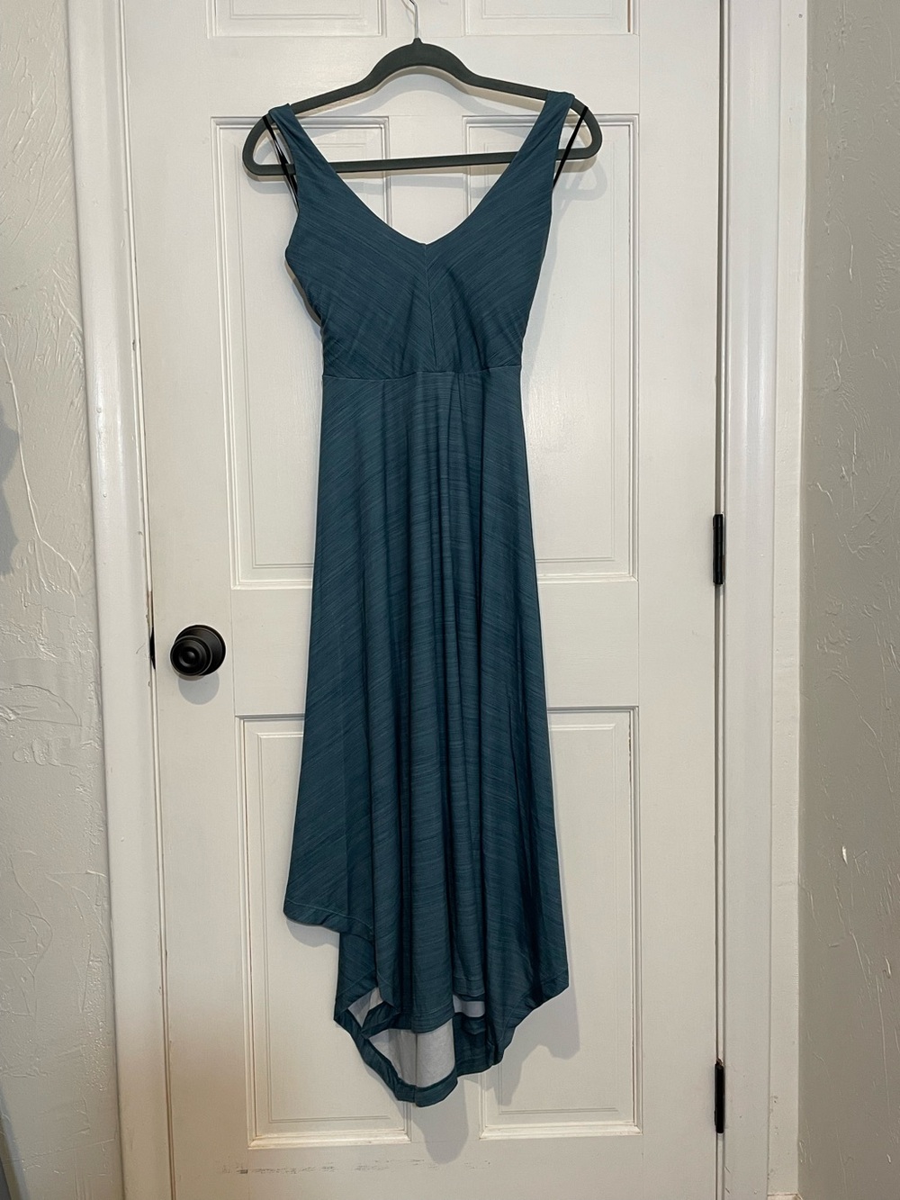 Prana Teal V-Neck maxi scarf bottom Summer Dress Medium